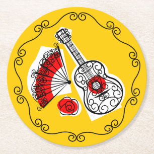 Spanish Souvenirs Border coaster round
