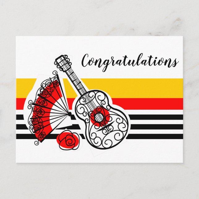 Spanish Souvenirs Classic Congratulation landscape Postcard (Front)