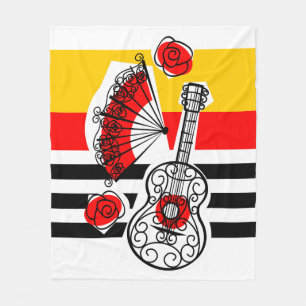 Spanish Souvenirs Classic Stripe fleece medium Blanket