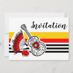 Spanish Souvenirs Classic Stripe Invitation H