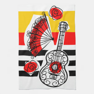 Spanish Souvenirs Classic Stripe kitchen towel