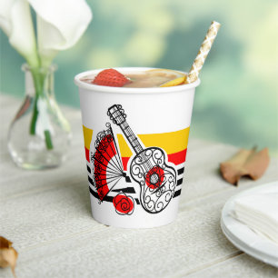 Spanish Souvenirs Classic Stripe Paper Cups