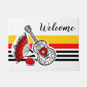 Spanish Souvenirs Classic Stripe Welcome doormat
