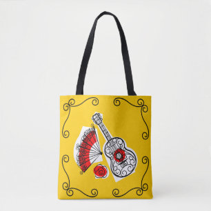 Spanish Souvenirs corners all over tote Bag