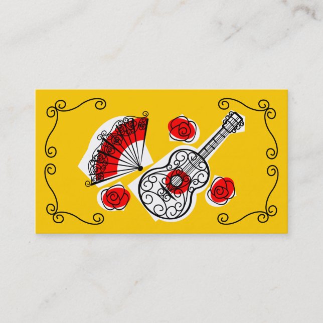 Spanish Souvenirs Corners business card (Front)