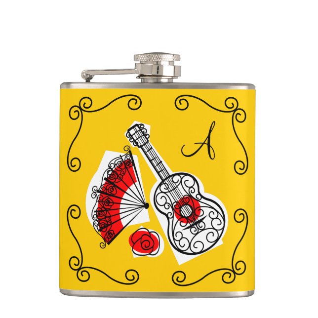 Spanish Souvenirs Corners Monogram flask (Front)
