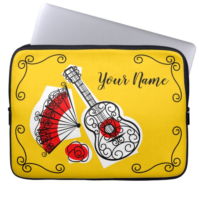 Spanish Souvenirs Corners Name laptop sleeve (Front)