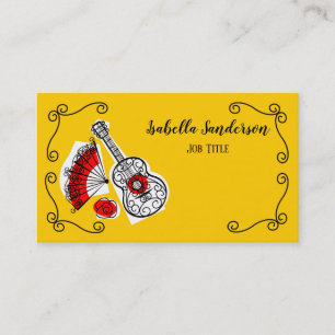 Spanish Souvenirs Corners Name Title business card