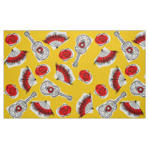 Spanish Souvenirs fabric large print
