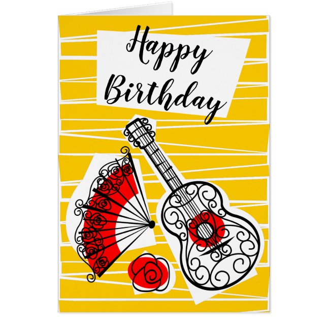 Spanish Souvenirs Group Birthday Front vertical (Front)