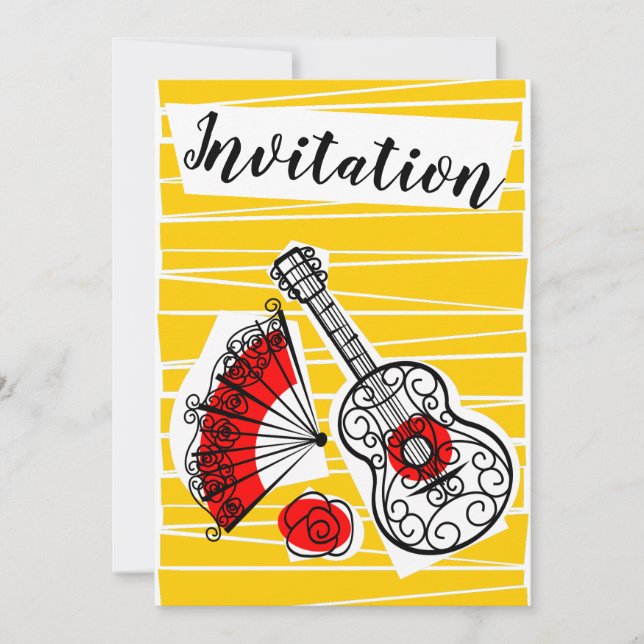Spanish Souvenirs Group Invitation vertical (Front)