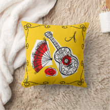 Spanish Souvenirs "monogram" corners red back