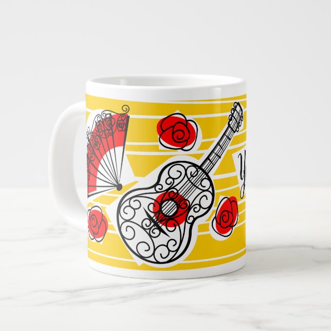 Spanish Souvenirs Name mug jumbo (Front Left)