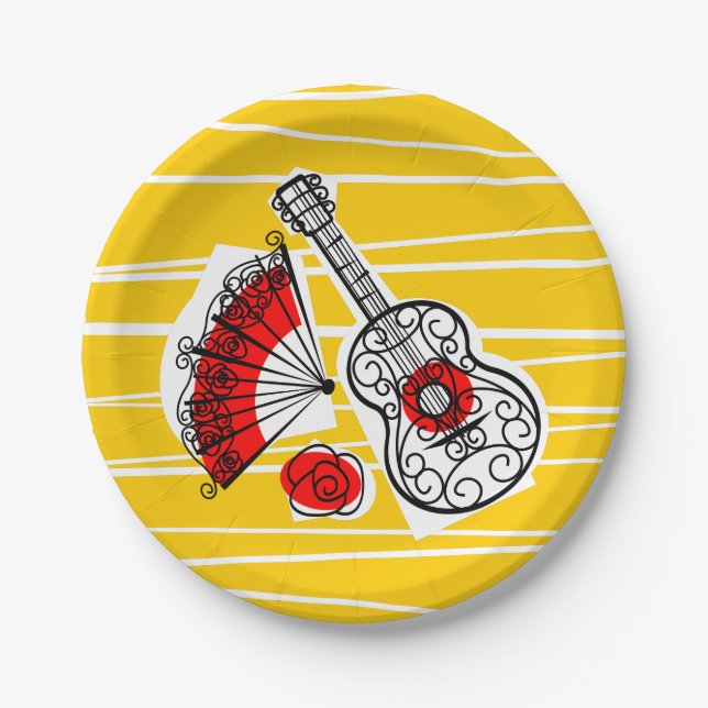 Spanish Souvenirs paper plate (Front)