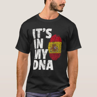 Spanish Spain Flag IT's IN MY DNA Christmas Gift C T-Shirt