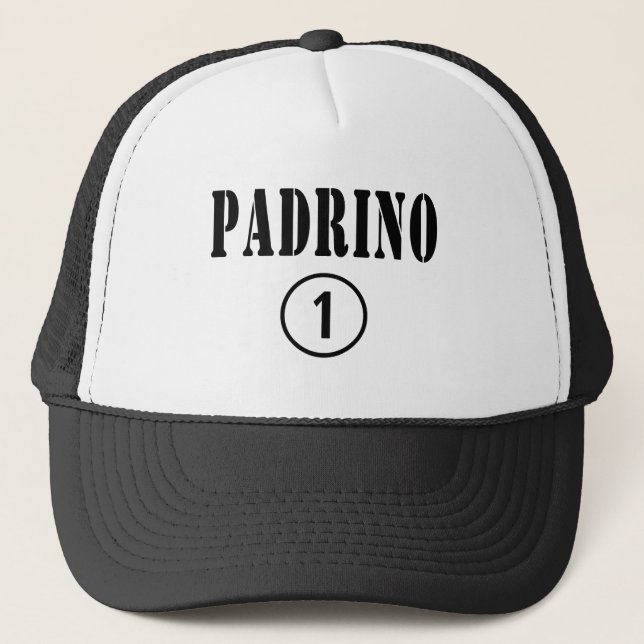 Spanish Speaking Godfathers : Padrino Numero Uno Trucker Hat (Front)