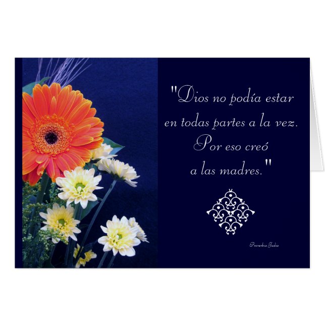 Spanish: Special day - mum / madres (Front Horizontal)