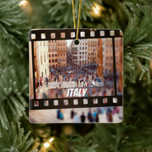 Spanish Steps Rome, Italy  Ceramic Ornament