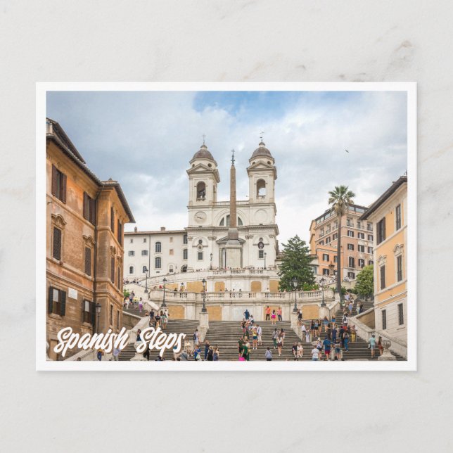Spanish Steps Rome Italy Photo Postcard (Front)