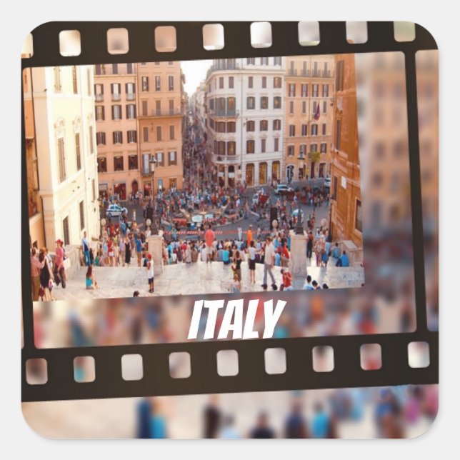 Spanish Steps Rome, Italy   Square Sticker (Front)