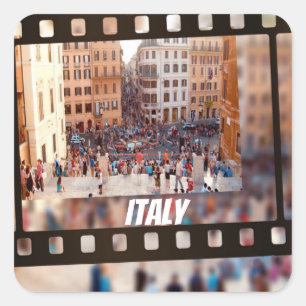 Spanish Steps Rome, Italy Square Sticker