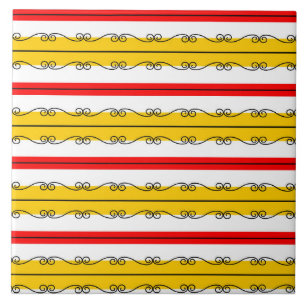 Spanish Stripe ceramic tile