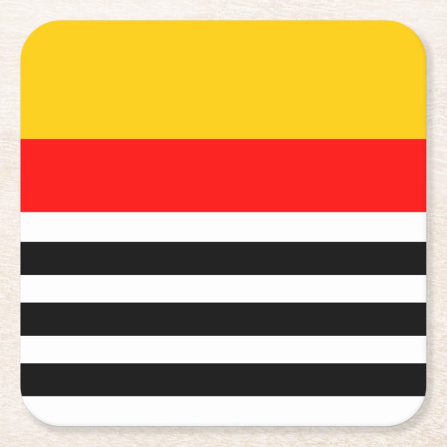 Spanish Stripe Classic coaster square (Front)
