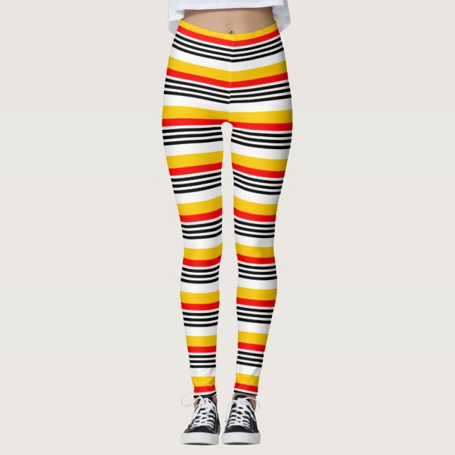 Spanish Stripe Classic Multi Leggings (Front)
