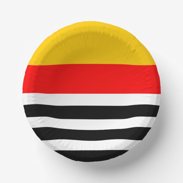 Spanish Stripe Classic Paper Plate (Front)