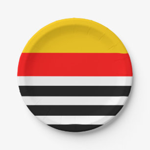 Spanish Stripe Classic round Paper Plate
