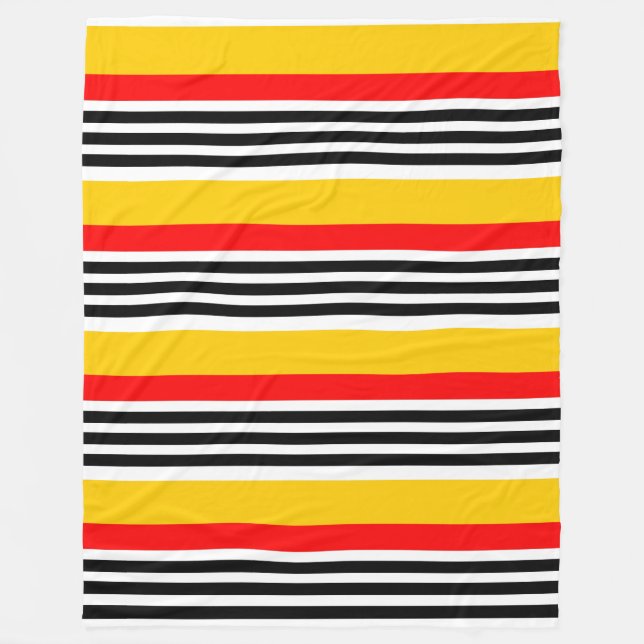Spanish Stripe Classic Stripe fleece large Blanket (Front)