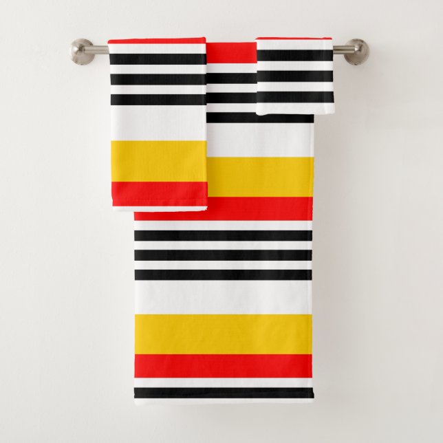 Spanish Stripe Classic towel set (Insitu)