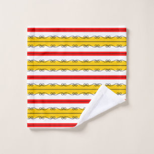 Spanish Stripe face cloth