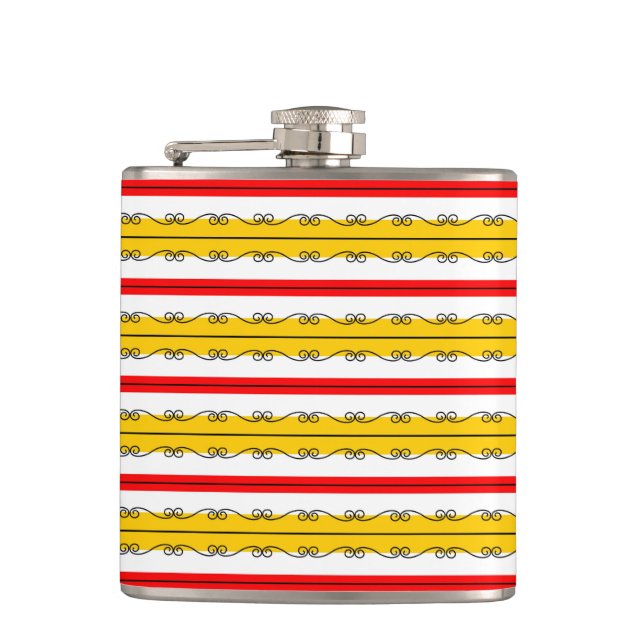 Spanish Stripe flask (Front)