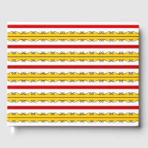 Spanish Stripe guest book