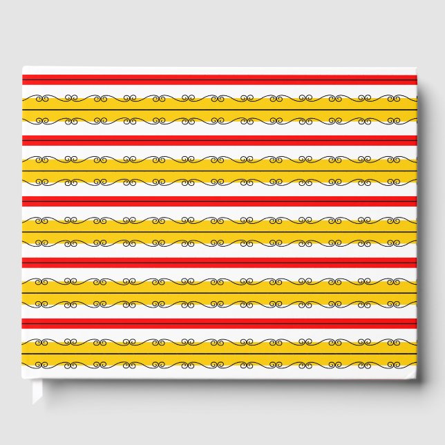 Spanish Stripe guest book (Front)