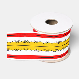 Spanish Stripe ribbon Grosgrain Ribbon