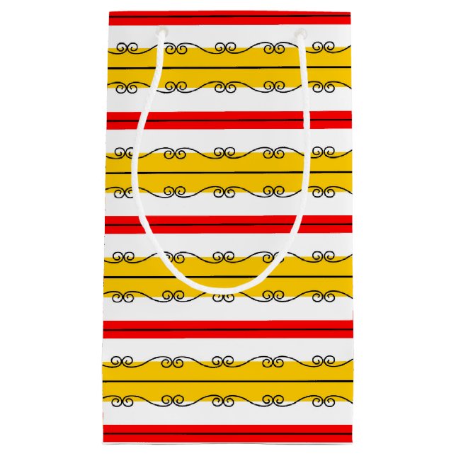 Spanish Stripe small Gift Bag (Front)
