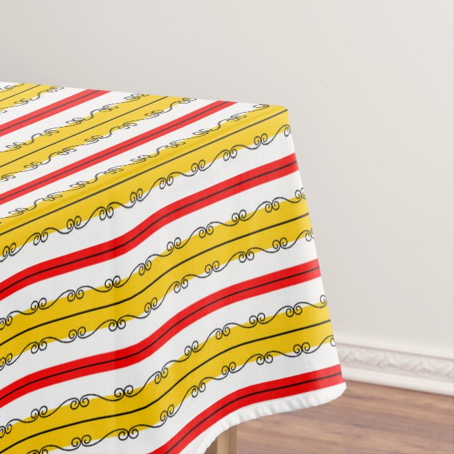 Spanish Stripe table cloth (In Situ)