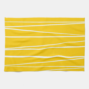 Spanish Stripe Yellow kitchen towel