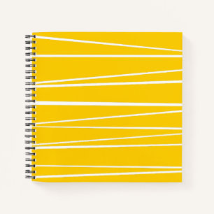 Spanish Stripe Yellow notebook square