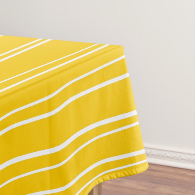 Spanish Stripe Yellow table cloth (In Situ)
