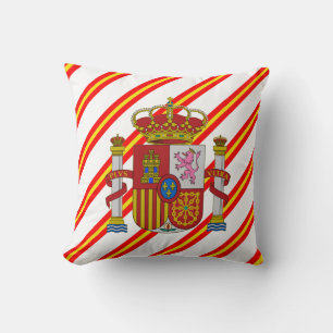 Spanish stripes flag cushion
