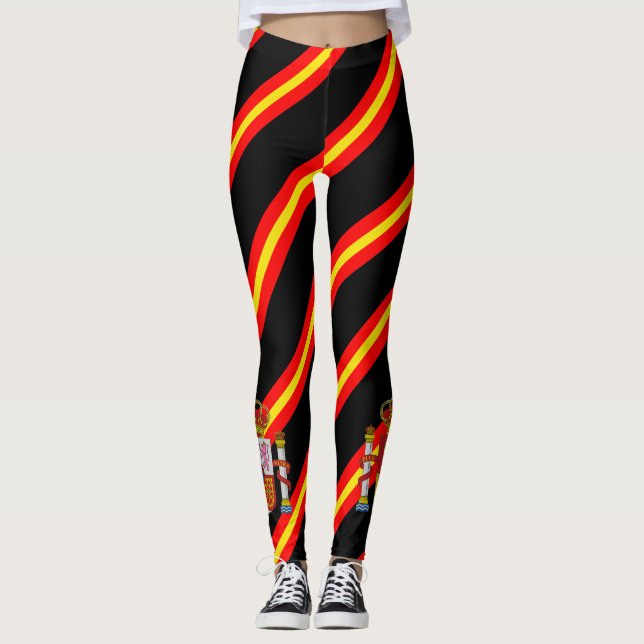 Spanish stripes flag leggings (Front)