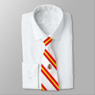 Spanish stripes flag tie