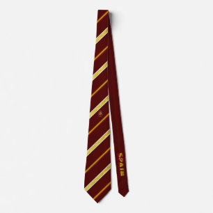Spanish stripes flag tie