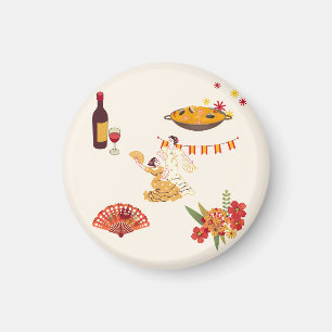 Spanish Style Fiesta Magnet