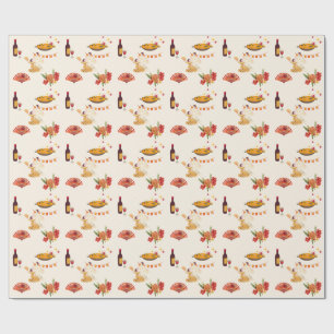 Spanish Style Fiesta Wrapping Paper