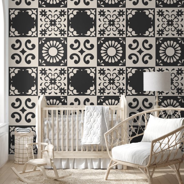 Spanish Style Tiles - Peel and Stick Wallpaper (Kids)