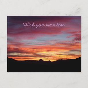Spanish sunrise Wish you were here postcard